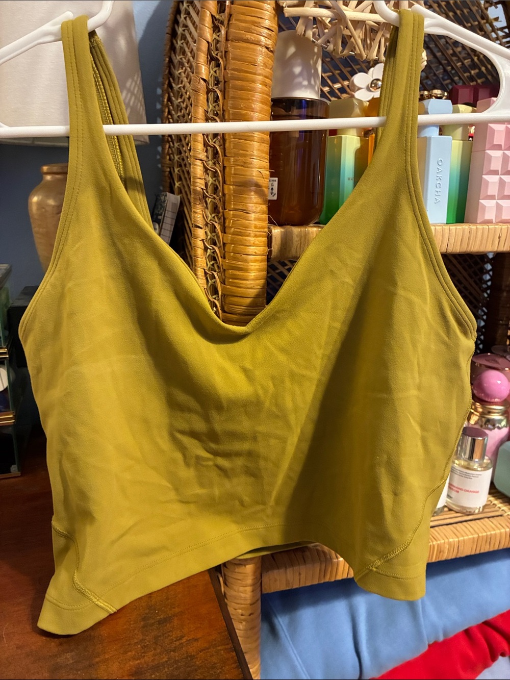 lululemon athletica Olive Green Scoop Neck Camisole